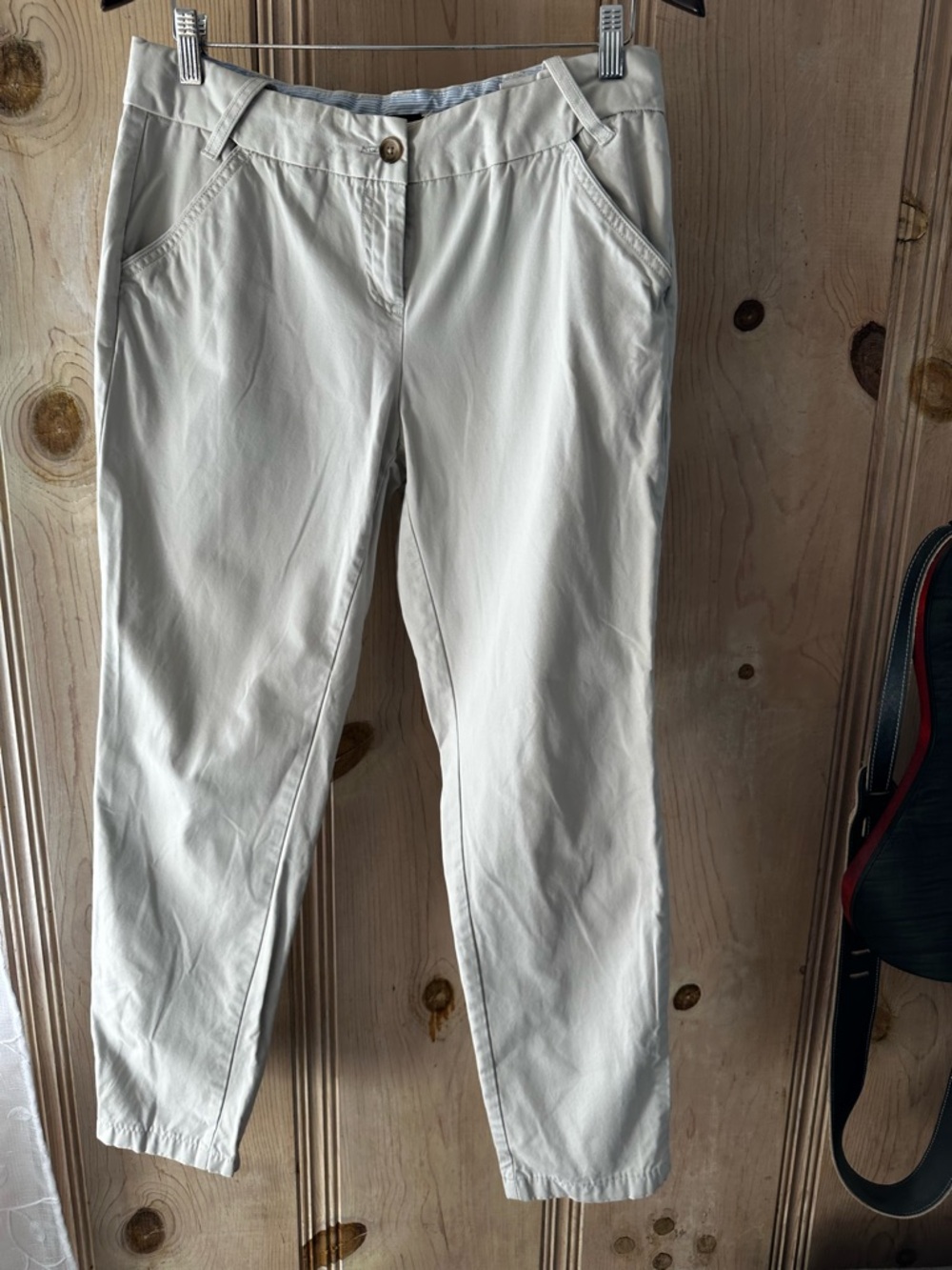 Lands’ End Khaki Cropped Pants Size 10 Classic Chinos